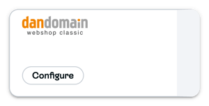 DanDomain Webshop Classic Configure card