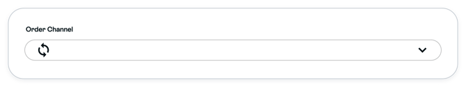 Webshipper Order Channel picker with refresh control