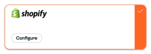 Configured Shopify card with Configure