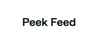 Peek Feed button