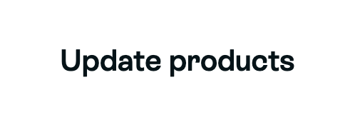 Update products action on the product feed form