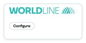 WORLDLINE payment card with Configure on the Bambora route