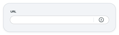 Empty product URL field with Fetch Product Information icon
