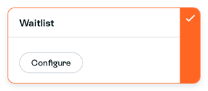 Configured Waitlist plugin card