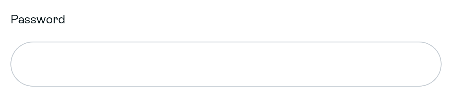 Basic authentication Password field