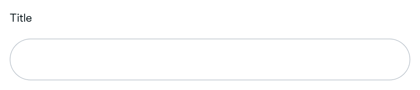 Empty shipping Title field